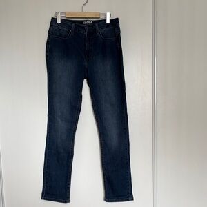 Women’s Dark Classic Blue Slim Straight Jeans